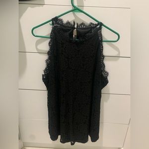 Berryou Black Lace Top